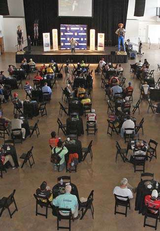 The contenders in the Bassmaster Classic are welcomed to New Orleans on Media Day.