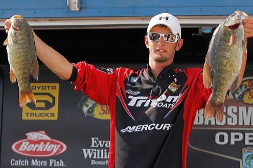 <p>
	 </p>
<p>
	Kempkers finished sixth with 58 pounds, 8 ounces and caught all but one fish he weighed in on the new Strike King plastic bait fished on a drop shot. He used a 3/8-ounce or a 1/2-ounce weight depending on the wind.</p>
