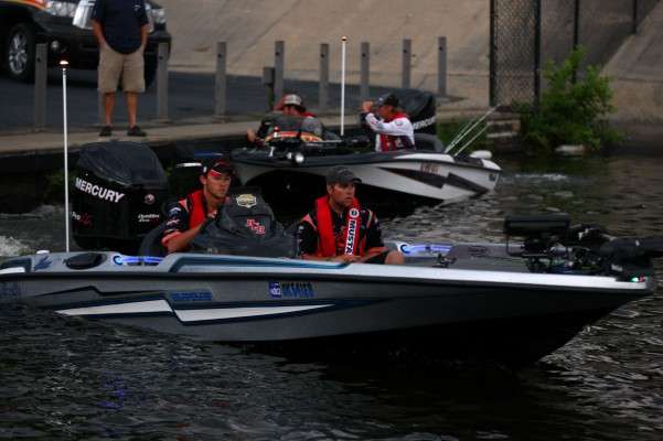 Oklahoma State is the leader and the first off the dock.