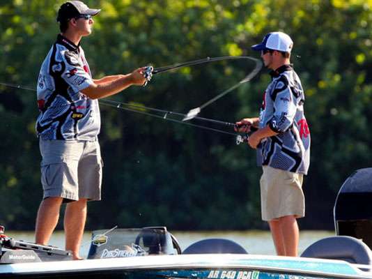 Henderson State University teammates, Matt Harper and Will Reeder. 