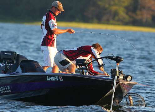 Pruett nets the bass. 