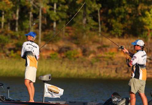 Auburn University-Montgomery teammates, Tyler Strock and Dalton Darnell. 