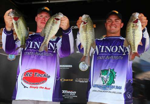 Cade Laufenberg and Sam Schollmeier of Winona State University (6th, 7-13)

