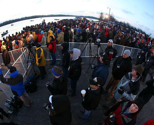 Thousands showed up to Wolf Creek Park to watch the best anglers in the world start the most important bass fishing tournament of the year.