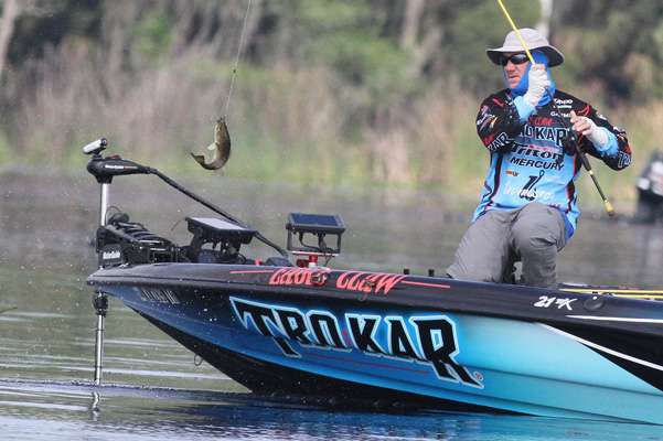 Brent Chapman sports the floppy hat look. 