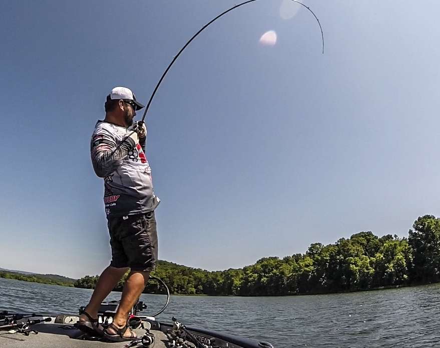 Greg Hackney loads up.