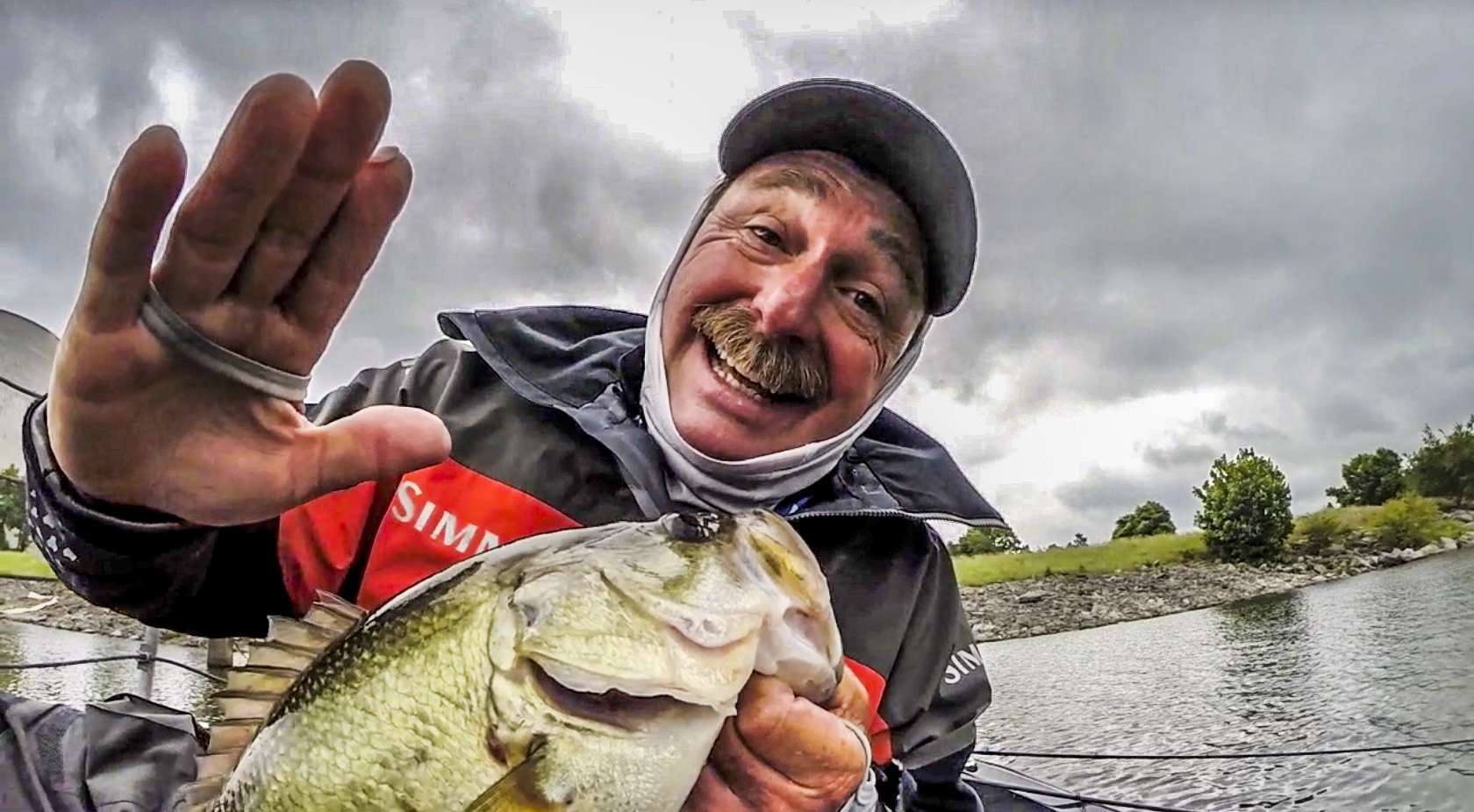 Shaw Grigsby looking for a high-five.