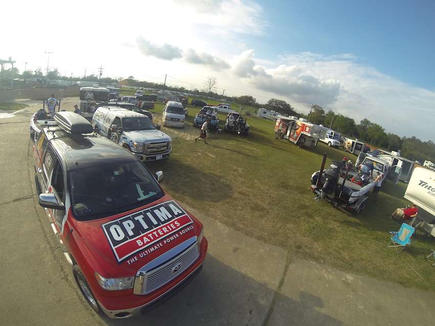 Meanwhile, other anglers were in the repair yard getting their equipment fixed.