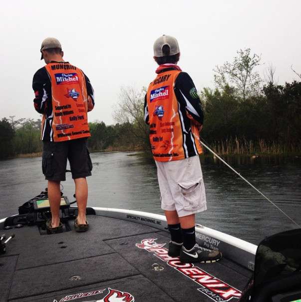 <p>Had a great time taking the high school boys out for their little Bassmaster derby today. They find out who won tomorrow but it looked like they did pretty good to me.</p>
<p><a href=