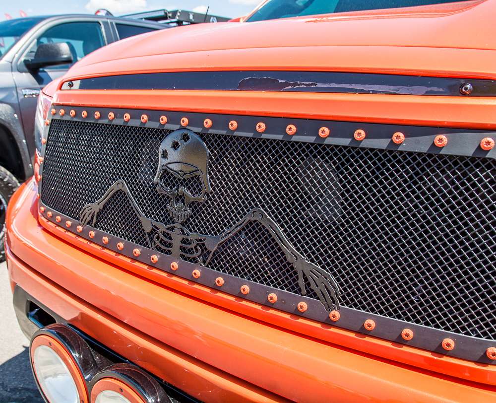 This orange Tundra was pretty cool.