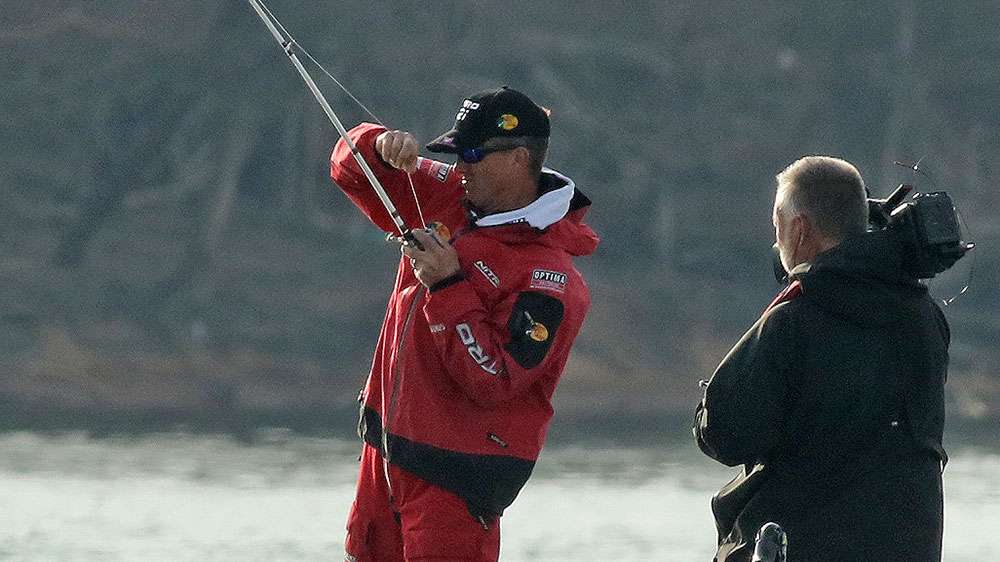 Evers has one on the hook.