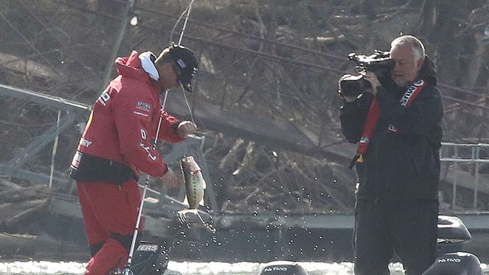 The camera catches all the action.