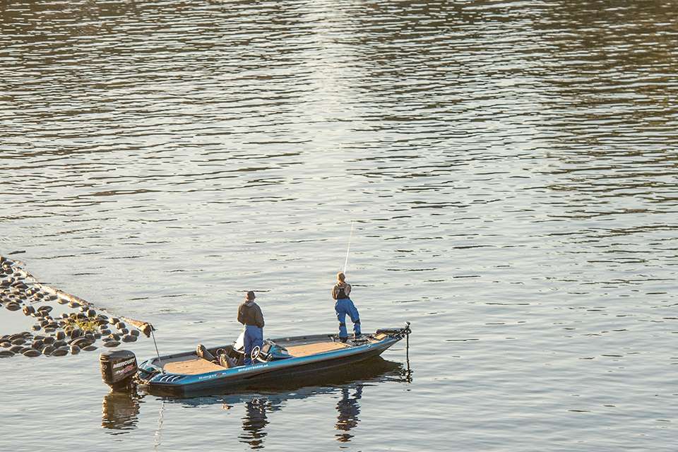 An angler looking for the topwater bite.