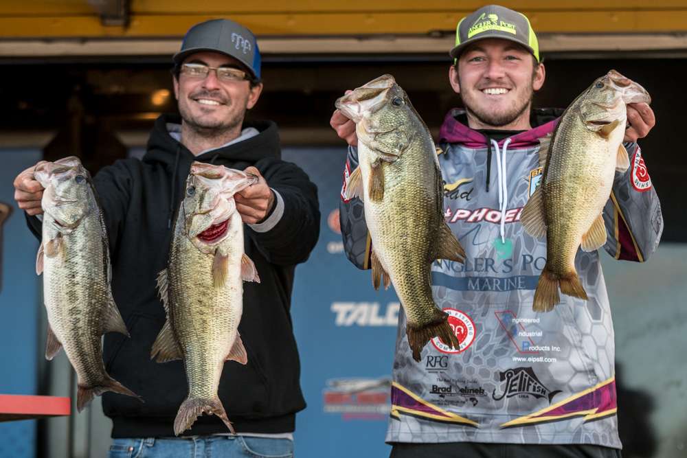 Brad Jelinek and Brock Reinkemeyer, Joe bass team trail (1st, 38 - 10)