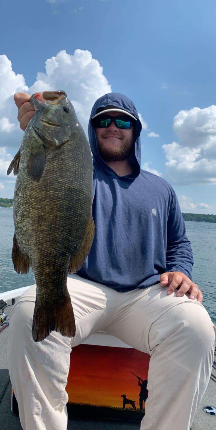 Gee with a big smallie.