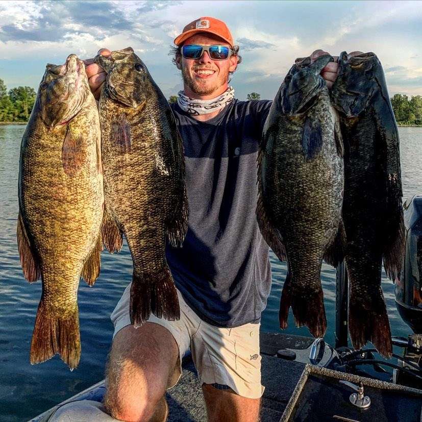 Logan Parks, the president of the Auburn University Bass Club, dropped by Lake Champlain for a few days prior to fishing the St. Lawrence. Parks and teammates Chase Clarke and Rob Cruvellier stayed at Cruvellierâs camp in Alburgh, Vt. âWe stopped by Champlain because the St. Lawrence River was not open for fishing yet, and I discovered how awesome that place was too. I probably caught more than 300 fish in the three days I spent there with the best five of my worst day at almost 18 pounds. Bed fishing for smallmouth bass is addictive and there are no places really for us to have a chance to do it in Alabama. So I had to come back to New York to experience it this year, and you can bet I will be back again next year as well.â 