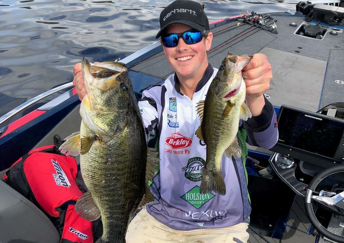 The trick at the St. Johns is finding and landing those lunkers. Mike Huff shows the type of culls that can be made there when he caught this 7-11 last year. 